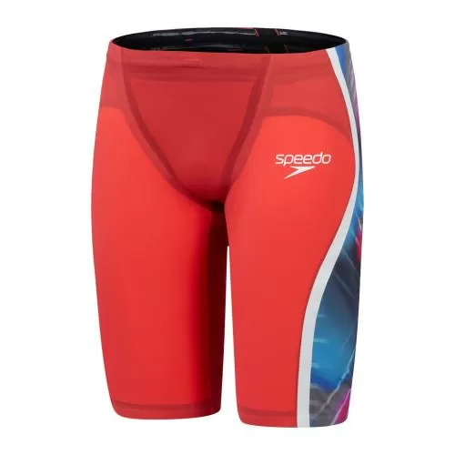 Speedo Fastskin LZR Pure Intent 2.0 J Race Male Adult - Flame Red/Picton Blue/Snow Reflective