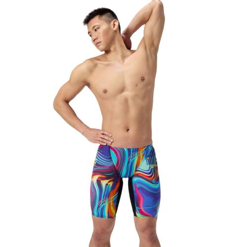 Speedo LZR Valor 2.0 Jammer AM Race Male Adult - Black/Molten Blur - Mainline