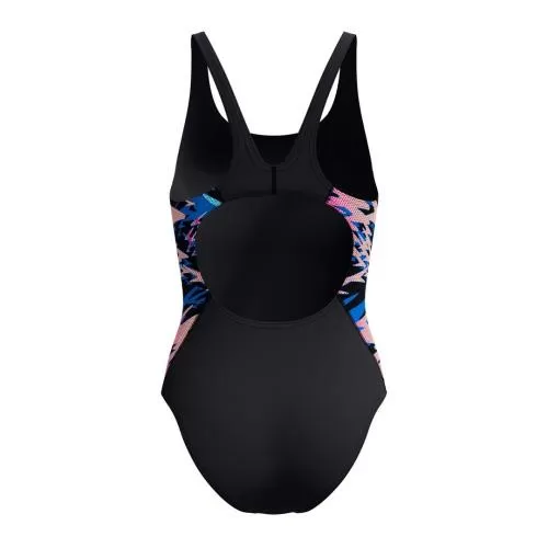 Speedo Hyperboom Splice Muscleback 1p Swimwear Female Adult - Anthracite/Margarita Pink