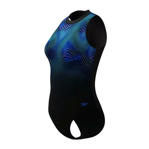 Speedo Print Hydrasuit 1pc Swimwear Female Adult - Anthracite