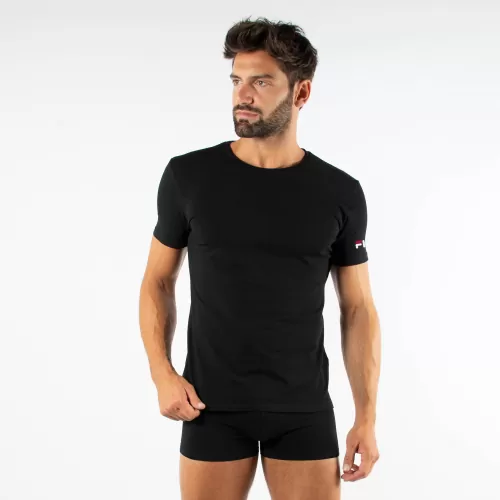 Fila T-Shirt 2er-Pack - schwarz