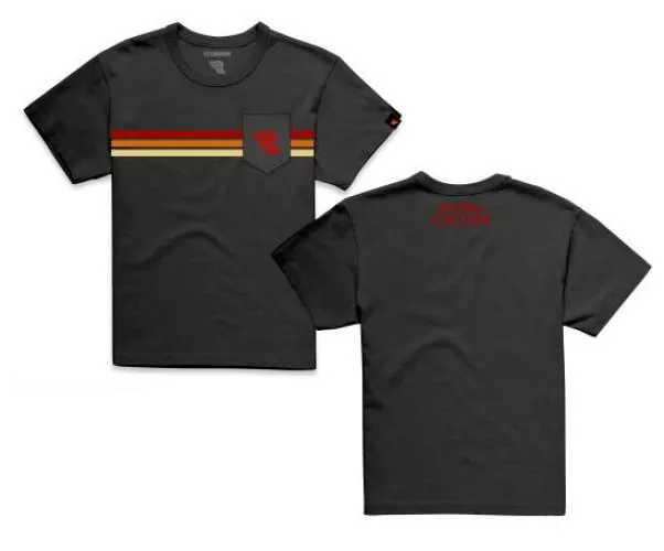 RIDING CULTURE Stripe T-Shirt Men - Black