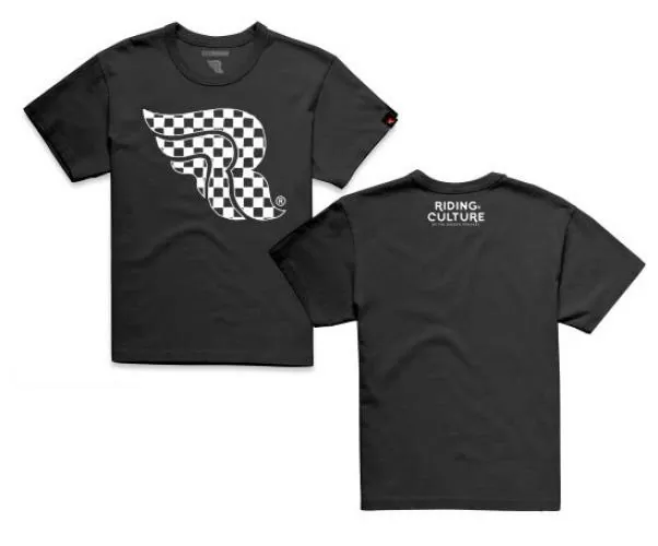 RIDING CULTURE Checkerboard T-Shirt Men - Black