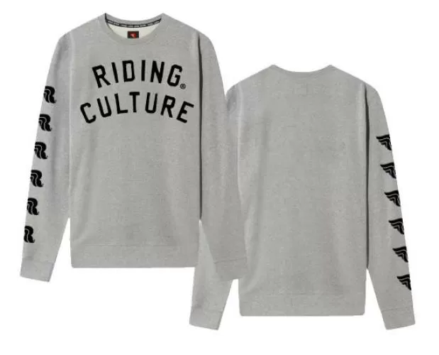 RIDING CULTURE Logo Sweater Men - Grey