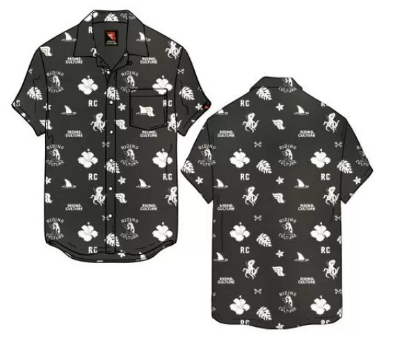 RIDING CULTURE Ocean Shirt Men - Black