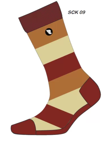 RIDING CULTURE Stripes Socks unisex - Yellow/Red