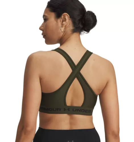 Under Armour Crossback Mid Bra - expedition green