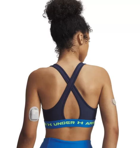 Under Armour Crossback Mid Bra - washed navy