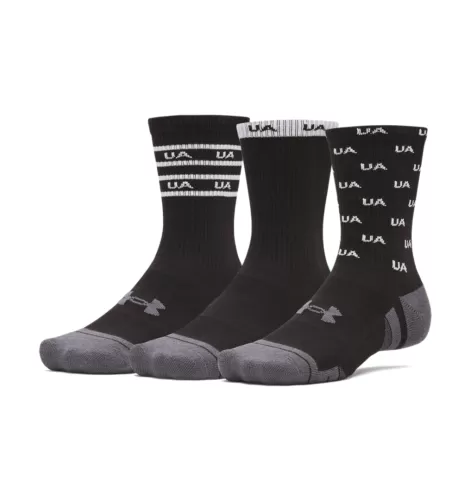 Under Armour Perf Tech Nov 3Pk Crew - black
