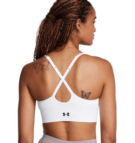 Under Armour Vanish Seamless Low Bra - white 
