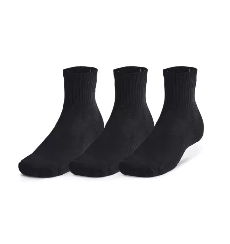 Under Armour Unisex Tc 3Pk Qtr - black