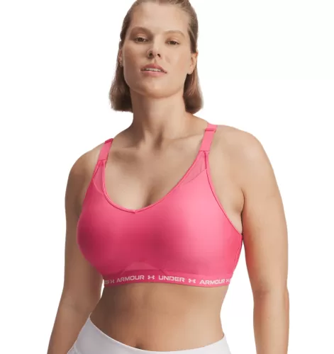 Under Armour Crossback Low Bra - super pink