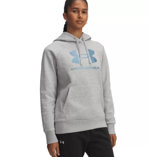 Under Armour Rival Flc Shimmer Hdy - mod gray light heather