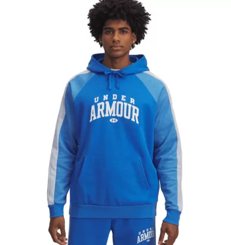 Under Armour Rival Flc Cb Hood - blue atlantis