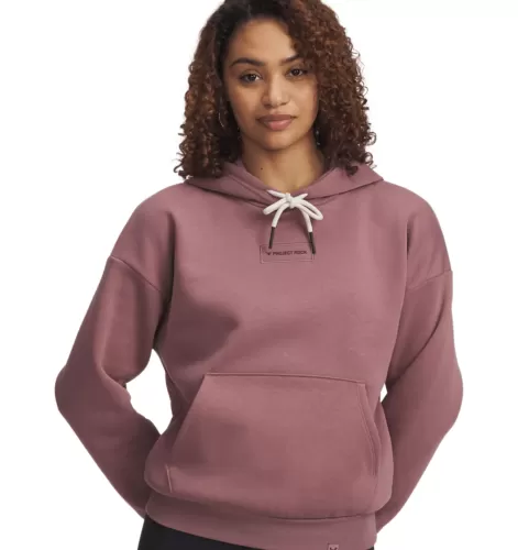 Under Armour Pjt Rck Icon Hoodie - maroon mist