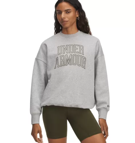 Under Armour Rival Flc Os Varsity Crew - halo gray light heather