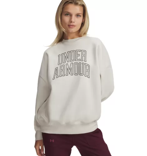 Under Armour Rival Flc Os Varsity Crew - summit white