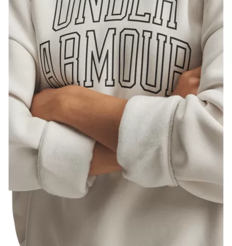 Under Armour Rival Flc Os Varsity Crew - summit white