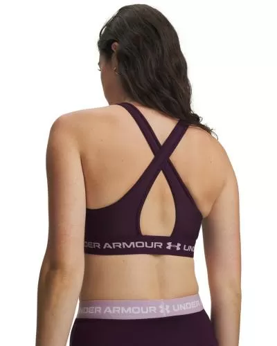 Under Armour Crossback Mid Bra - purple echo