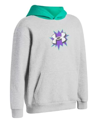 Under Armour B Rival Flc Graphics Hd - mod gray light heather