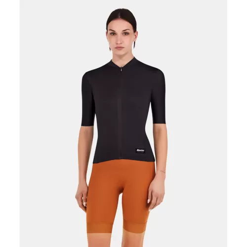 Santini Kurzarmtrikot RTR Unisex - schwarz