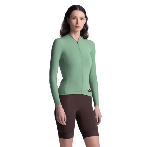 Santini Sommer Langarmtrikot RTR Unisex - salbeigrün