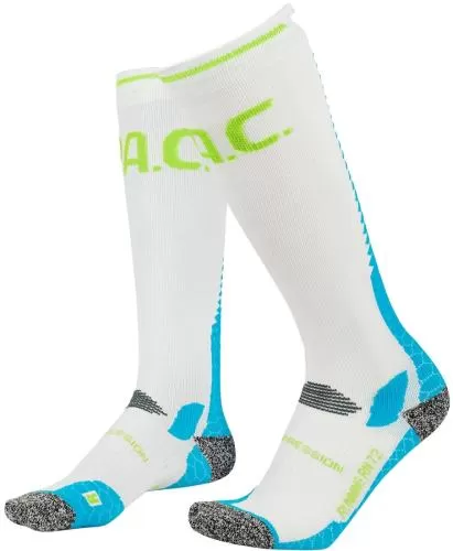 P.A.C PAC RN 7.2 Running Reflective Pro Compression Men - white/cyan
