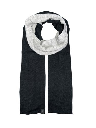 P.A.C. Merino Kesara Scarf - black-grey melang