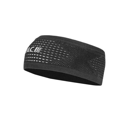 P.A.C. Recycled Seamless Mesh Headband - total black