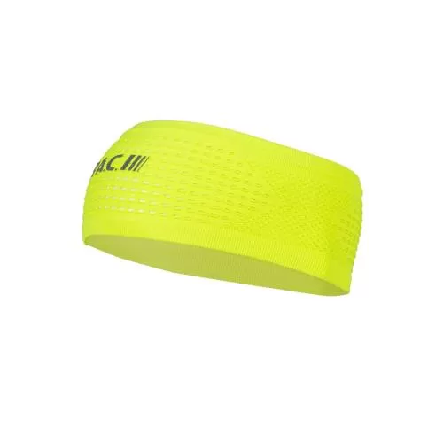 P.A.C. Recycled Seamless Mesh Headband - neon yellow