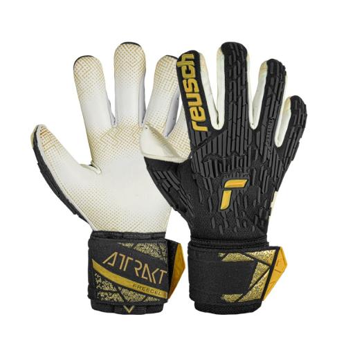 Reusch Attrakt Freegel Gold X GluePrint Finger Support - black/gold