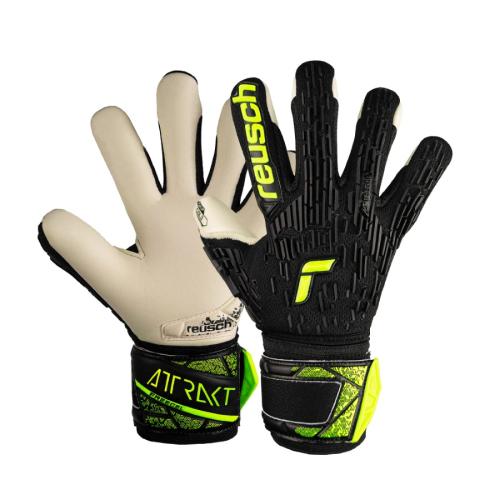 Reusch Attrakt Freegel Gold JR Finger Support - black/safety yellow
