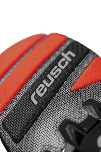 Reusch Worldcup Warrior Team Mitten - black/silver/fluo red