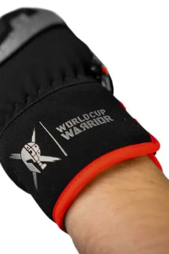 Reusch Worldcup Warrior Team Mitten - black/silver/fluo red