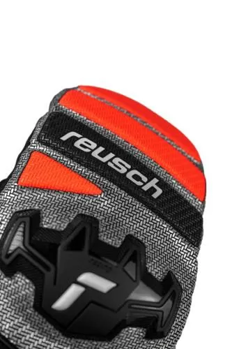 Reusch Worldcup Warrior R-TEX® XT Mitten - black/silver/fluo red