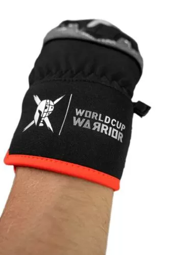 Reusch Worldcup Warrior R-TEX® XT Mitten - black/silver/fluo red