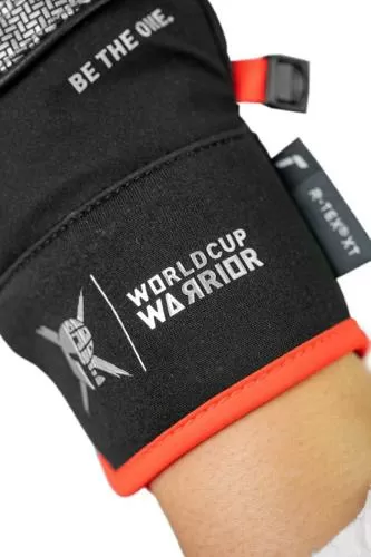 Reusch Worldcup Warrior Prime R-TEX® XT Junior - black/silver/fluo red