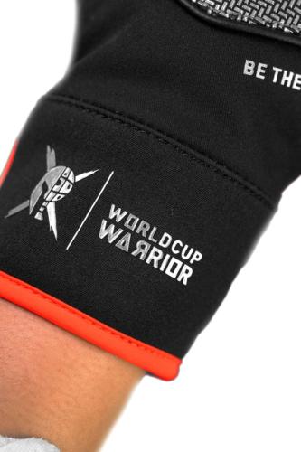 Reusch Worldcup Warrior Prime R-TEX® XT Junior Mitten - black/silver/fluo red