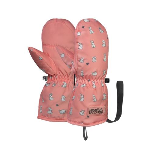 Reusch Sleepover Mitten - quartz pink/rabbits