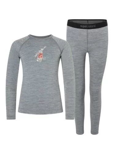 SN Super Natural K TUNDRA175 SKI BUNNY SET - cashmere grey melange/various
