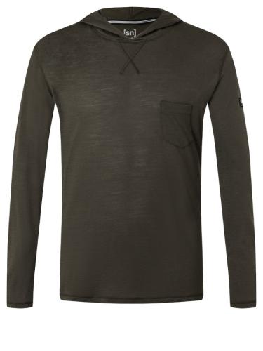 SN Super Natural M SUMMER HOODIE - black ink (Grösse: XL)