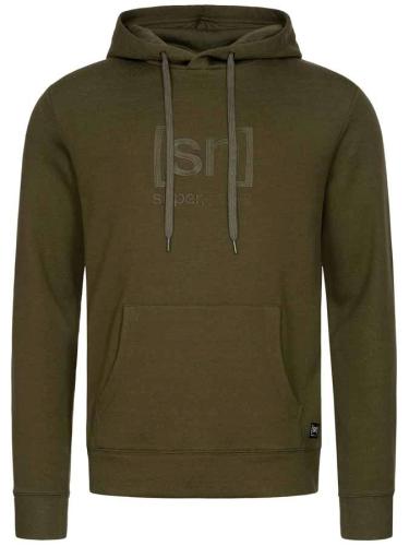 SN Super Natural M SIGNATURE HOODIE - OlivNigh/OlivNigh