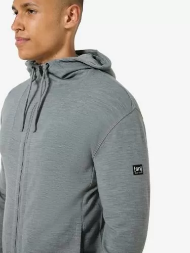 SN Super Natural M EVERYDAY HOODIE - cashmere grey melange
