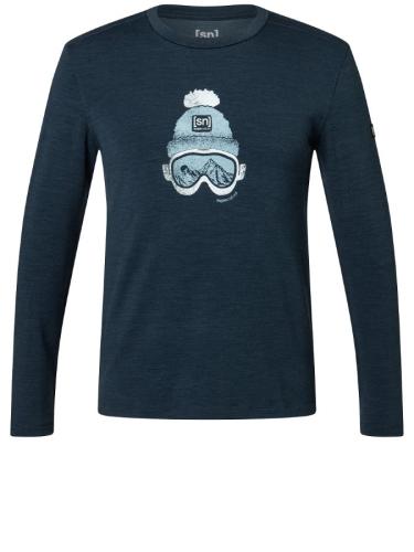 SN Super Natural M GOGEANIE BRUSH LS - blueb/n.wht/c.blu