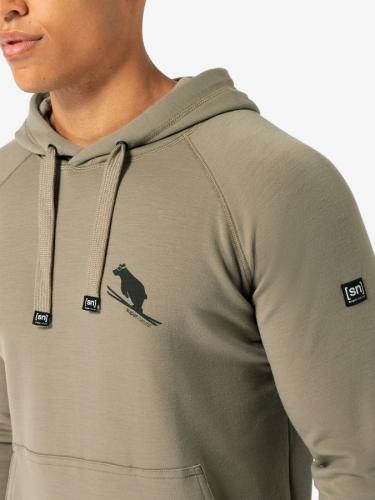 SN Super Natural M FAVOURITE FLEAR HOODIE - fall.rock/blk ink