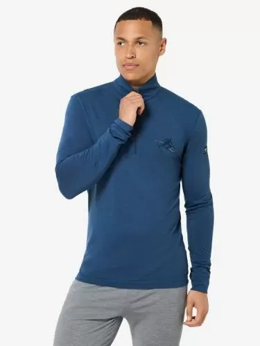 SN Super Natural M TUNDRA175 TONI ZIP 1/4 - ocean blue/blueberry/feather grey