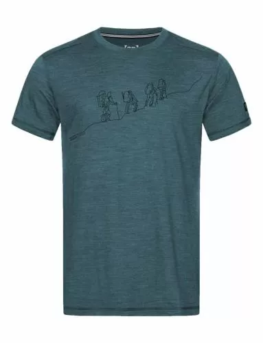 SN Super Natural M HIKING TEE - hydro mel/j blk