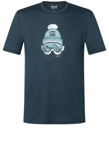 SN Super Natural M GOGEANIE TEE - blueberry/various