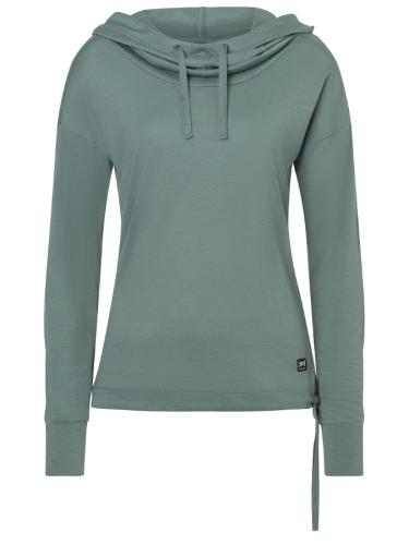 SN Super Natural W FUNNEL HOODIE - balsam green (Grösse: XL)