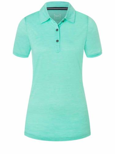 SN Super Natural W SPORTY POLO - ice green melange (Grösse: XL)
